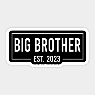 Proud Big Brother 2023 Baby Announcement Siblings Brother Sticker